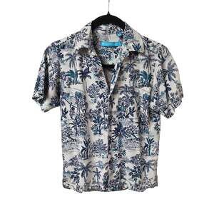 Tori Richard Disney Aloha Hawaiian Button Shirt Kids Size Large 10/12